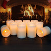 Hausware Flameless Candles Battery Operated Candles Set of 12 (D: 3" x H: 4") Real Wax Pillar Flickering Candles LED Flameless Candles with Remote and Timer Control (Ivory Color)