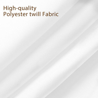 Fixwal White Table Cloth Rectangle, 6pcs 90x132 Tablecloth for 8 Ft Rectangle Tables, Waterproof and Wrinkle Resistant, Washable, Wedding Party Dining Banquet Decoration