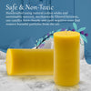 100% Pure Beeswax Candle - Large Pillar Candle - 80 Hour Burn Time - 3x6 Inch - Alternative Imagination