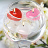 24 PCS Red Floating Candles, Unscented Dripless Wax Discs Heart Shape Floating Candles Mini Candle Floating Discs for Centerpieces, Cylinder Vases, Weddings, Party, Home Decor