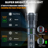 Rechargeable Flashlights1500000 High Lumens, Super Bright LED Flashlight,Tactical Powerful Waterproof Handheld Flashlights-Zoomable 6 Modes-24 H Runtime-Output for Emergencies Camping