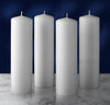 Hyoola White Pillar Candles 2x9 Inch - 4 Pack Unscented Pillar Candles - European Made