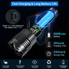 Rechargeable Led Flashlights High Lumens,Super Bright Flashlight True 990000LM,Powerful Tactical Flashlight Up to 24H Long Battery Life |Zoomable|6 Light Modes|IP67 Water Resistant for Home Camping