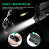 Gmconn 1200 Lumens Rail Mounted Compact Pistol Light LED Strobe Tactical Gun Flashlight with 2 x CR123A Lithium Batteries