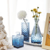 Fixwal Set of 18 Blue Bud Vases for Flowers, Vintage Clear Glass Vases Small Vases for Centerpieces for Home Table Decor Rustic Wedding Decorations