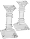 Marquis By Waterford Treviso Collection 6" Candle Sticks, Clear Crystalline