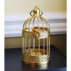 Birdcage Decor Candle Holder Lantern Decorative Table Centerpieces, Gold, Large, Set of 12