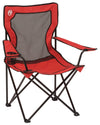 Coleman Broadband Mesh Quad Camping Chair, Cooling Mesh Back with Cup Holder, Adjustable Arm Heights, & Carry Bag; Supports up to 250lbs