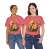 Wildflowers and Pink & Yellow Roses, Graphic T-Shirts for Women, Floral Shirt, Womens Short Sleeve, Ladies Graphic Tees #5148TTS