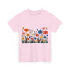 Wildflowers, Graphic T-Shirts for Women, Floral Shirt, Womens Short Sleeve, Ladies Graphic Tees #5112TTS