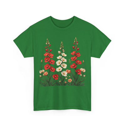 Wildflowers, Graphic T-Shirts for Women, Floral Shirt, Womens Short Sleeve, Ladies Graphic Tees #5123TTS