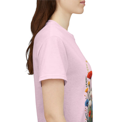 Wildflowers, Graphic T-Shirts for Women, Floral Shirt, Womens Short Sleeve, Ladies Graphic Tees #5108TTS