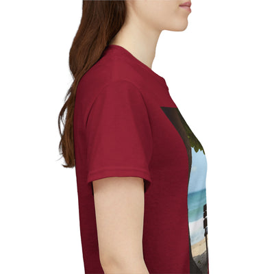 Have You Forgiven Your Ex?Man on Bench Looking at Waves, Forgiving T-Shirt, Forgiveness, Relationship Healing Top #5005STS