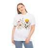 Wildflowers and a Yellow Rose, Graphic T-Shirts for Women, Floral Shirt, Womens Short Sleeve, Ladies Graphic Tees #5010TTS