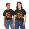 Wildflowers and Pink & Yellow Roses, Graphic T-Shirts for Women, Floral Shirt, Womens Short Sleeve, Ladies Graphic Tees #5147TTS