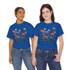 Wildflowers and Pink Roses, Graphic T-Shirts for Women, Floral Shirt, Womens Short Sleeve, Ladies Graphic Tees #5023TTS