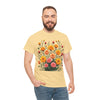 Wildflowers and Pink & Yellow Roses, Graphic T-Shirts for Women, Floral Shirt, Womens Short Sleeve, Ladies Graphic Tees #5140TTS