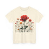 Wildflowers and a Red Rose, Graphic T-Shirts for Women, Floral Shirt, Womens Short Sleeve, Ladies Graphic Tees #5007TTS