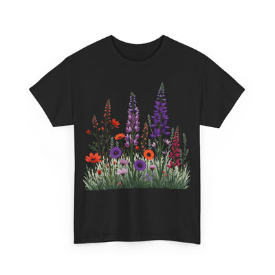 Wildflowers, Graphic T-Shirts for Women, Floral Shirt, Womens Short Sleeve, Ladies Graphic Tees #5125TTS