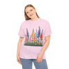Wildflowers, Graphic T-Shirts for Women, Floral Shirt, Womens Short Sleeve, Ladies Graphic Tees #5120TTS