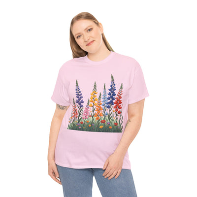 Wildflowers, Graphic T-Shirts for Women, Floral Shirt, Womens Short Sleeve, Ladies Graphic Tees #5120TTS