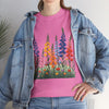 Wildflowers, Graphic T-Shirts for Women, Floral Shirt, Womens Short Sleeve, Ladies Graphic Tees #5120TTS