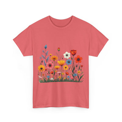 Wildflowers, Graphic T-Shirts for Women, Floral Shirt, Womens Short Sleeve, Ladies Graphic Tees #5115TTS