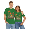 Wildflowers and Orange Roses, Graphic T-Shirts for Women, Floral Shirt, Womens Short Sleeve, Ladies Graphic Tees #5045TTS