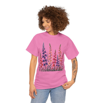 Wildflowers, Graphic T-Shirts for Women, Floral Shirt, Womens Short Sleeve, Ladies Graphic Tees #5118TTS