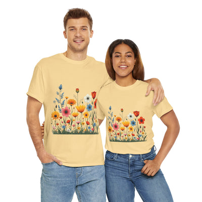 Wildflowers, Graphic T-Shirts for Women, Floral Shirt, Womens Short Sleeve, Ladies Graphic Tees #5115TTS