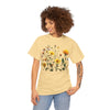 Wildflowers and a Yellow Rose, Graphic T-Shirts for Women, Floral Shirt, Womens Short Sleeve, Ladies Graphic Tees #5009TTS