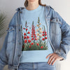 Wildflowers, Graphic T-Shirts for Women, Floral Shirt, Womens Short Sleeve, Ladies Graphic Tees #5122TTS