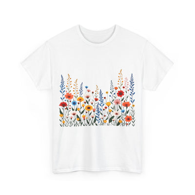 Wildflowers, Graphic T-Shirts for Women, Floral Shirt, Womens Short Sleeve, Ladies Graphic Tees #5107TTS