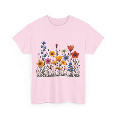 Wildflowers, Graphic T-Shirts for Women, Floral Shirt, Womens Short Sleeve, Ladies Graphic Tees #5116TTS