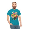 Wildflowers and Pink & Yellow Roses, Graphic T-Shirts for Women, Floral Shirt, Womens Short Sleeve, Ladies Graphic Tees #5136TTS