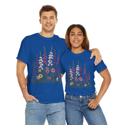 Wildflowers, Graphic T-Shirts for Women, Floral Shirt, Womens Short Sleeve, Ladies Graphic Tees #5124TTS