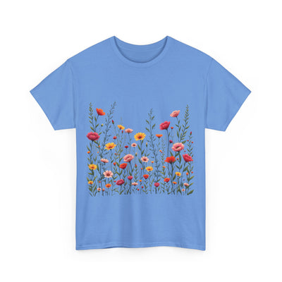 Wildflowers, Graphic T-Shirts for Women, Floral Shirt, Womens Short Sleeve, Ladies Graphic Tees #5103TTS