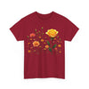 Wildflowers and a Yellow Rose, Graphic T-Shirts for Women, Floral Shirt, Womens Short Sleeve, Ladies Graphic Tees #5010TTS