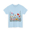 Wildflowers, Graphic T-Shirts for Women, Floral Shirt, Womens Short Sleeve, Ladies Graphic Tees #5109TTS