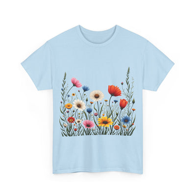 Wildflowers, Graphic T-Shirts for Women, Floral Shirt, Womens Short Sleeve, Ladies Graphic Tees #5109TTS