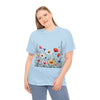 Wildflowers, Graphic T-Shirts for Women, Floral Shirt, Womens Short Sleeve, Ladies Graphic Tees #5109TTS