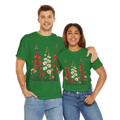 Wildflowers, Graphic T-Shirts for Women, Floral Shirt, Womens Short Sleeve, Ladies Graphic Tees #5123TTS