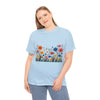 Wildflowers, Graphic T-Shirts for Women, Floral Shirt, Womens Short Sleeve, Ladies Graphic Tees #5112TTS