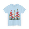 Wildflowers, Graphic T-Shirts for Women, Floral Shirt, Womens Short Sleeve, Ladies Graphic Tees #5123TTS