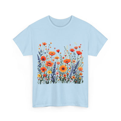 Wildflowers, Graphic T-Shirts for Women, Floral Shirt, Womens Short Sleeve, Ladies Graphic Tees #5105TTS