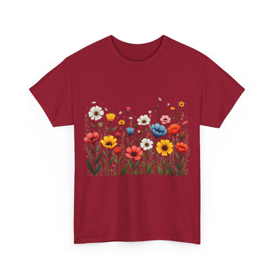 Wildflowers, Graphic T-Shirts for Women, Floral Shirt, Womens Short Sleeve, Ladies Graphic Tees #5114TTS