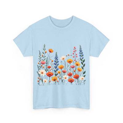 Wildflowers, Graphic T-Shirts for Women, Floral Shirt, Womens Short Sleeve, Ladies Graphic Tees #5110TTS