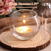 LAMORGIFT 36Pcs Glass Tealight Candle Holders - Bowl Candle Holders Bulk for Votive/Floating Candles, Round Candle Holders Vases for Wedding, Engagement, Bridal Shower Parties Table Centerpieces