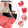 Preboun 2 Roll Red Checkered Tablecloth 40 Inch x 300 Feet Disposable Plastic Table Cover Waterproof Red and White Gingham Table Cloth for Picnic Outdoor Party Decoration(Red White Checkered)