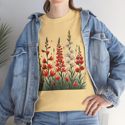 Wildflowers, Graphic T-Shirts for Women, Floral Shirt, Womens Short Sleeve, Ladies Graphic Tees #5122TTS